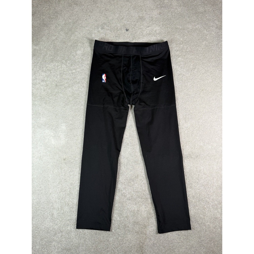 Nike Pro Dri-FIT NBA Logo Compression Leggings Black Men's XLT AA0751-010 NWT
